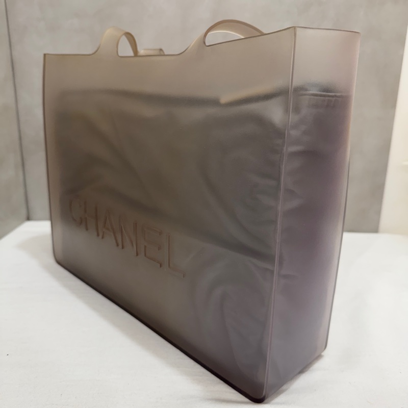 Chanel 香奈兒 果凍托特包 中古 二手 vintage 法國 雷標-6