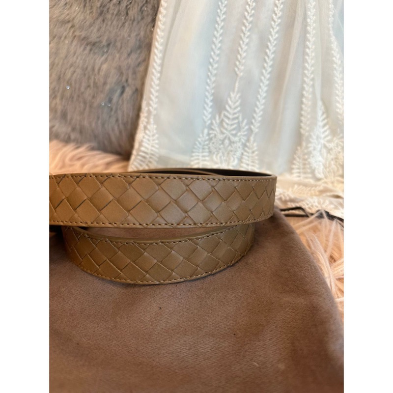 葆蝶家經典編織腰帶 皮帶 腰帶 男士 大地色系 女士 Bottega Veneta Intrecciato belt men woman-4