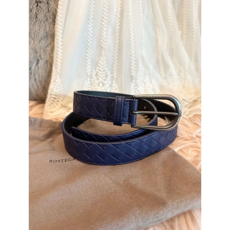 葆蝶家經典編織腰帶 皮帶 腰帶 男士 女士 Bottega Veneta Intrecciato belt men woman-0