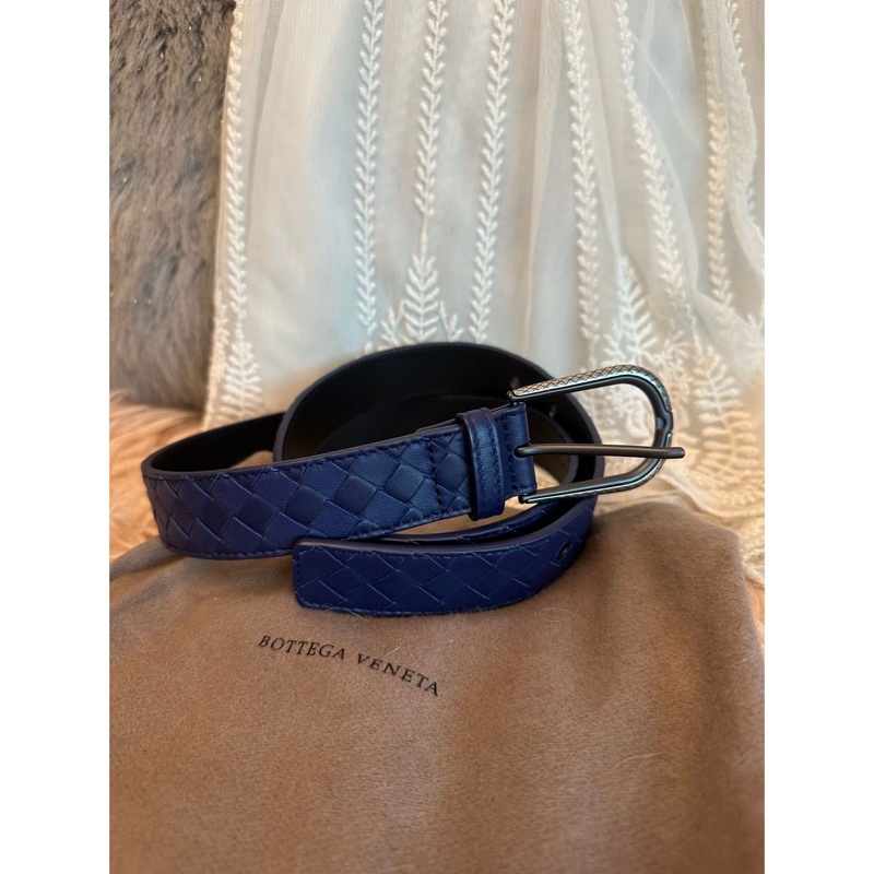 葆蝶家經典編織腰帶 皮帶 腰帶 男士 女士 Bottega Veneta Intrecciato belt men woman-10