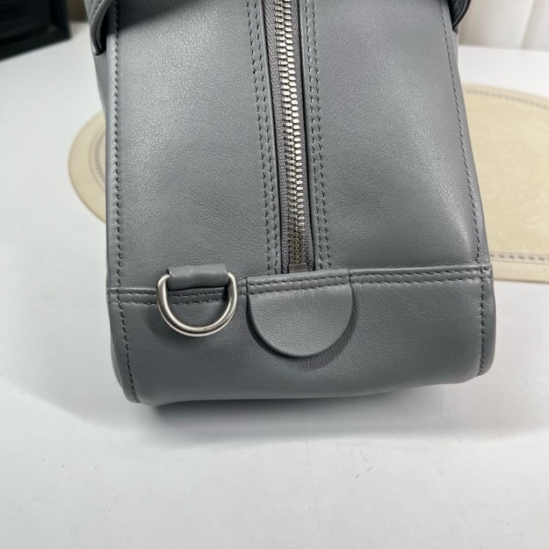 Balenciaga巴黎世家 灰色triangle三角包 手提單肩斜挎包 容量超級大 包型立挺 時尚潮流-9