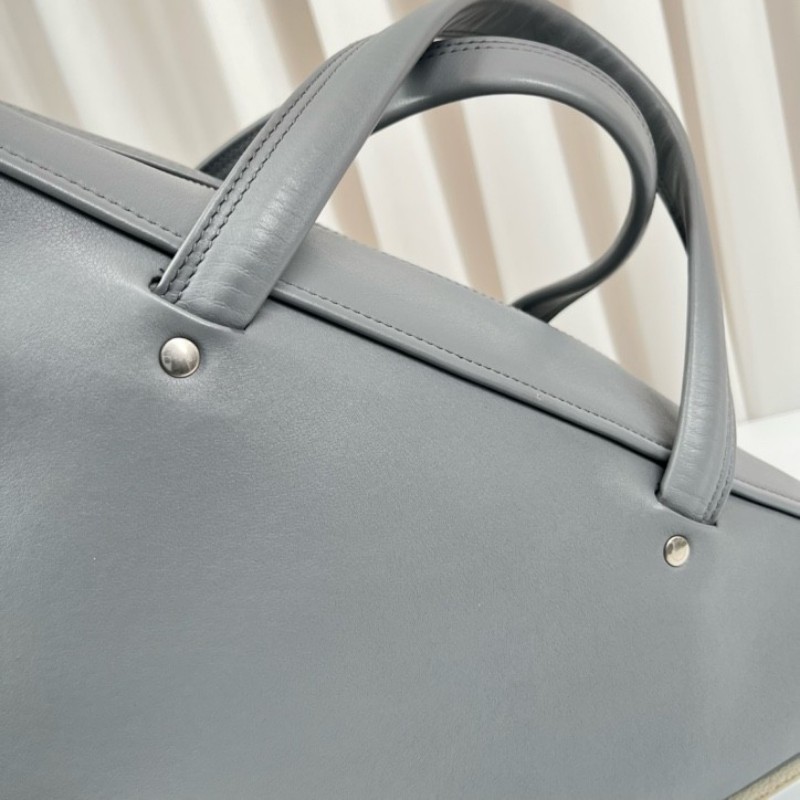 Balenciaga巴黎世家 灰色triangle三角包 手提單肩斜挎包 容量超級大 包型立挺 時尚潮流-17