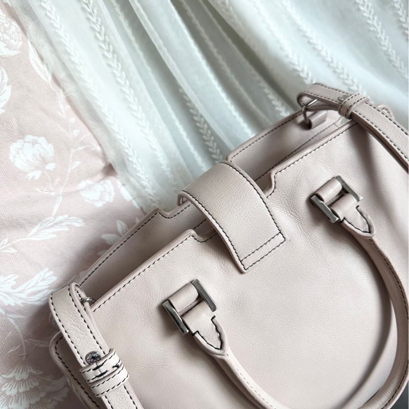 YSL 聖羅蘭 saint laurent cabas 醫生包 粉色牛皮 粉紅色 側背包 斜背包 手提包-3