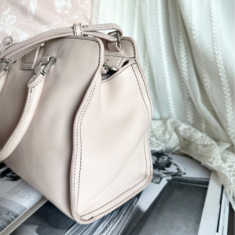 YSL 聖羅蘭 saint laurent cabas 醫生包 粉色牛皮 粉紅色 側背包 斜背包 手提包-4