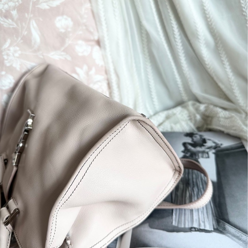 YSL 聖羅蘭 saint laurent cabas 醫生包 粉色牛皮 粉紅色 側背包 斜背包 手提包-8