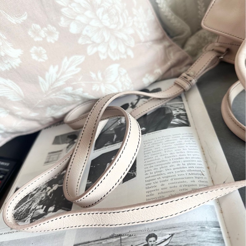 YSL 聖羅蘭 saint laurent cabas 醫生包 粉色牛皮 粉紅色 側背包 斜背包 手提包-10