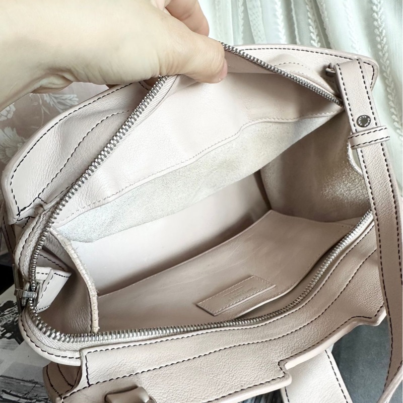 YSL 聖羅蘭 saint laurent cabas 醫生包 粉色牛皮 粉紅色 側背包 斜背包 手提包-14