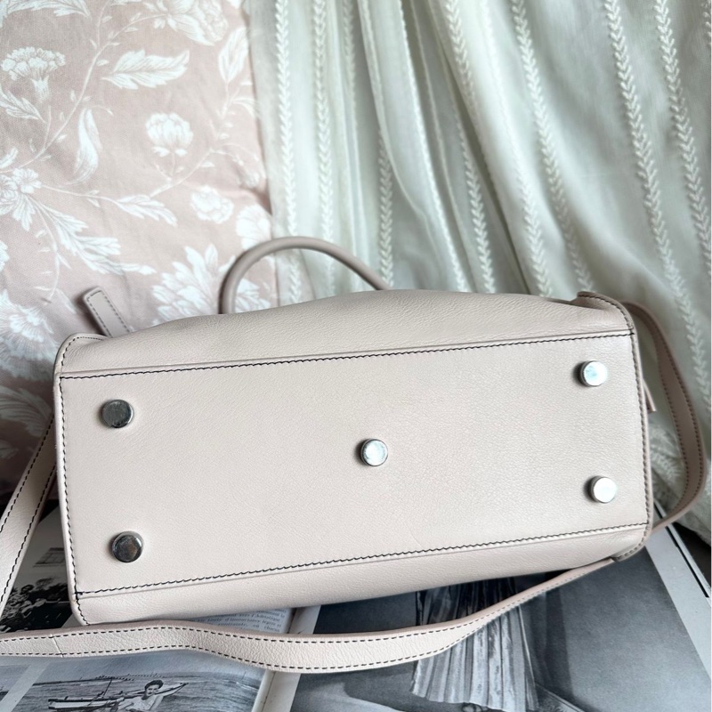 YSL 聖羅蘭 saint laurent cabas 醫生包 粉色牛皮 粉紅色 側背包 斜背包 手提包-21