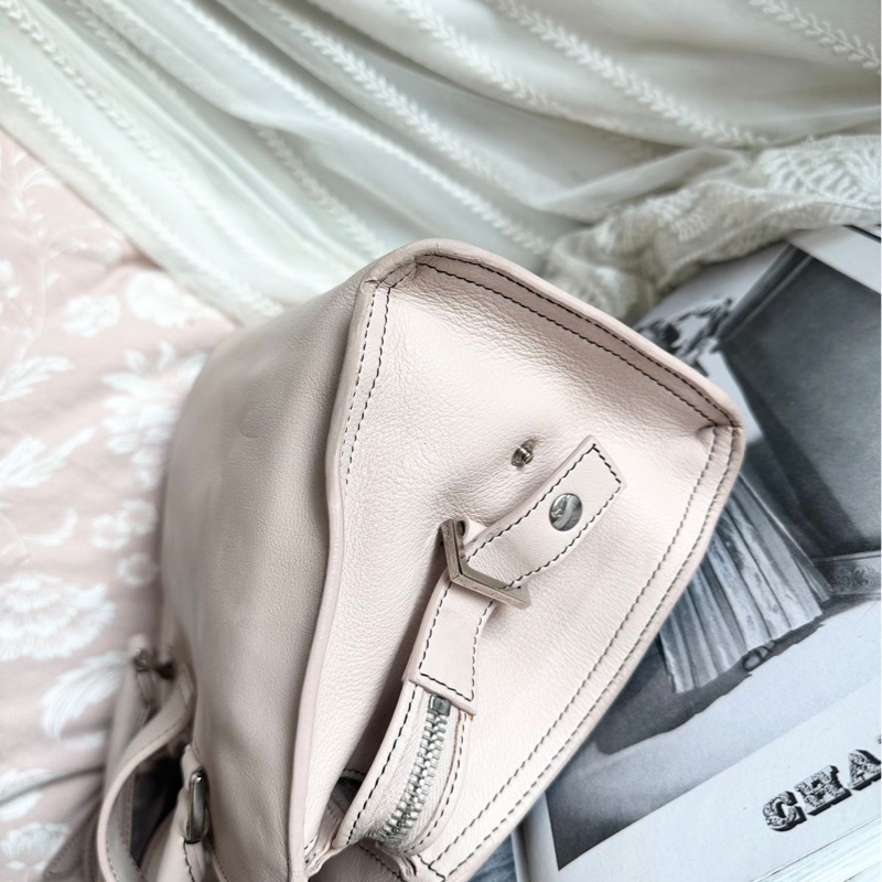 YSL 聖羅蘭 saint laurent cabas 醫生包 粉色牛皮 粉紅色 側背包 斜背包 手提包-22