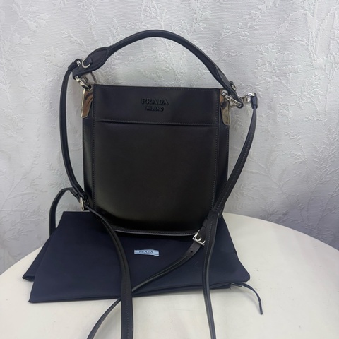 Prada Margit Leather Crossbody Bag