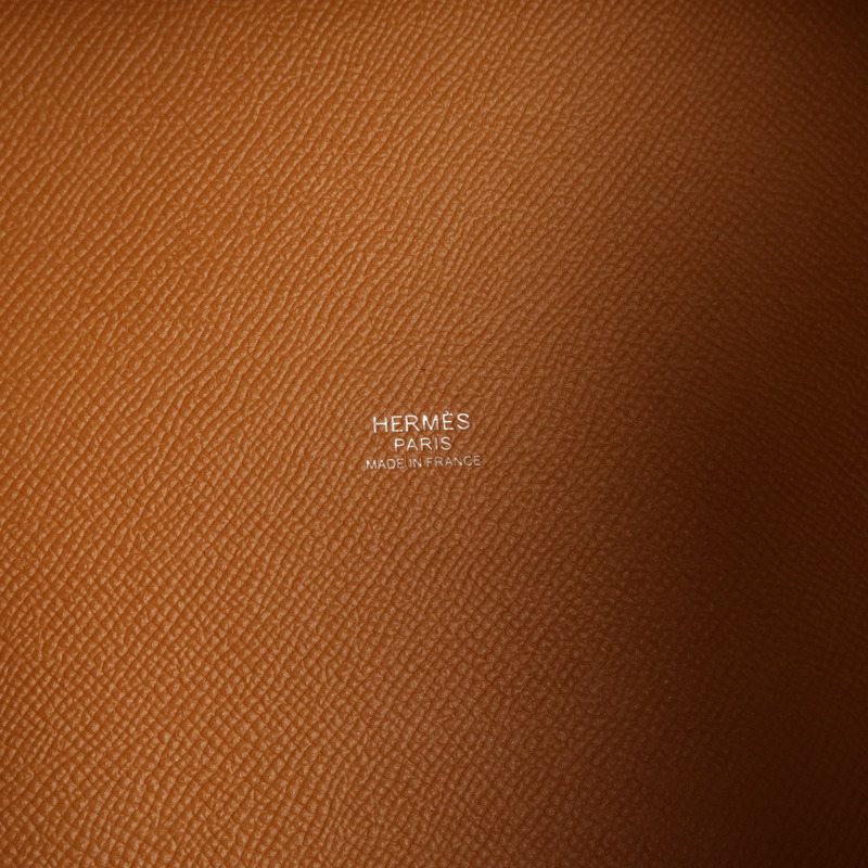 HERMES Epsom皮革Picotin MM銀扣手挽袋Gold-5