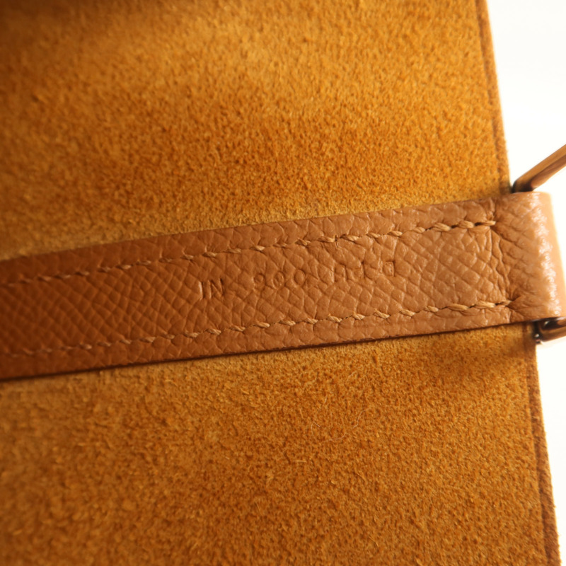 HERMES Epsom皮革Picotin MM銀扣手挽袋Gold-6