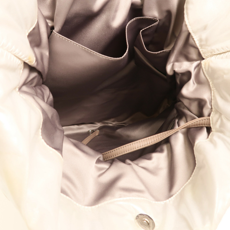 CHANEL PVC/羊毛Vinyl Mohair CC Bonbons Tote銀扣鏈帶肩背袋-4