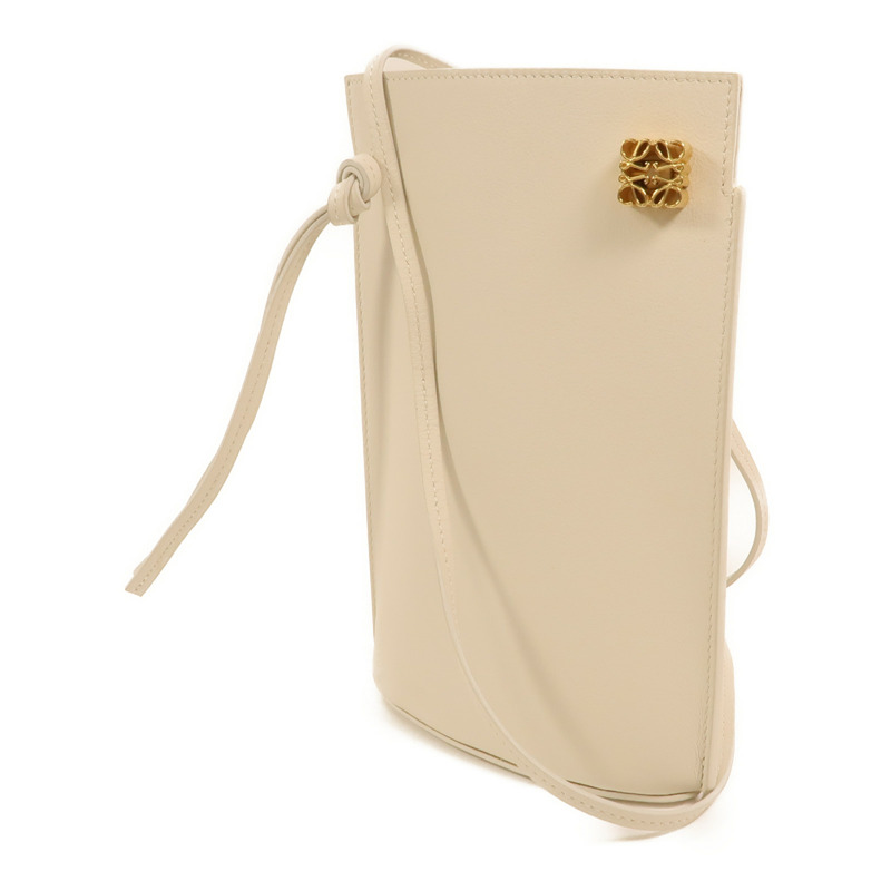 LOEWE 牛皮皮革Dice Pocket金扣肩背袋-2