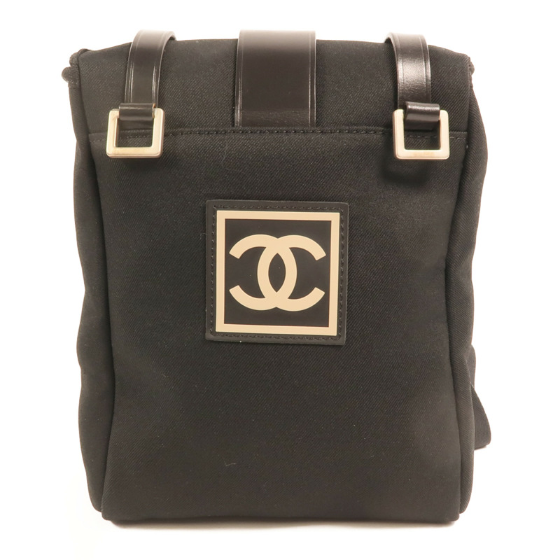 CHANEL 帆布Sports Line Shoulder Bag銀扣肩背袋-1