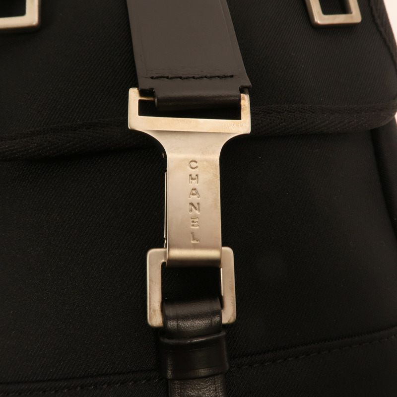 CHANEL 帆布Sports Line Shoulder Bag銀扣肩背袋-9