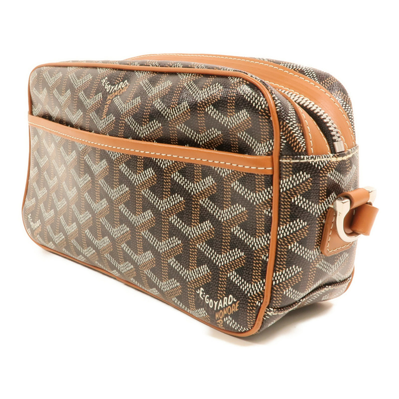 GOYARD 塗層帆布Cap Vert PM銀扣肩背袋-2