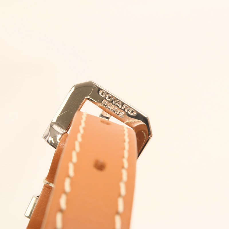 GOYARD 塗層帆布Cap Vert PM銀扣肩背袋-13