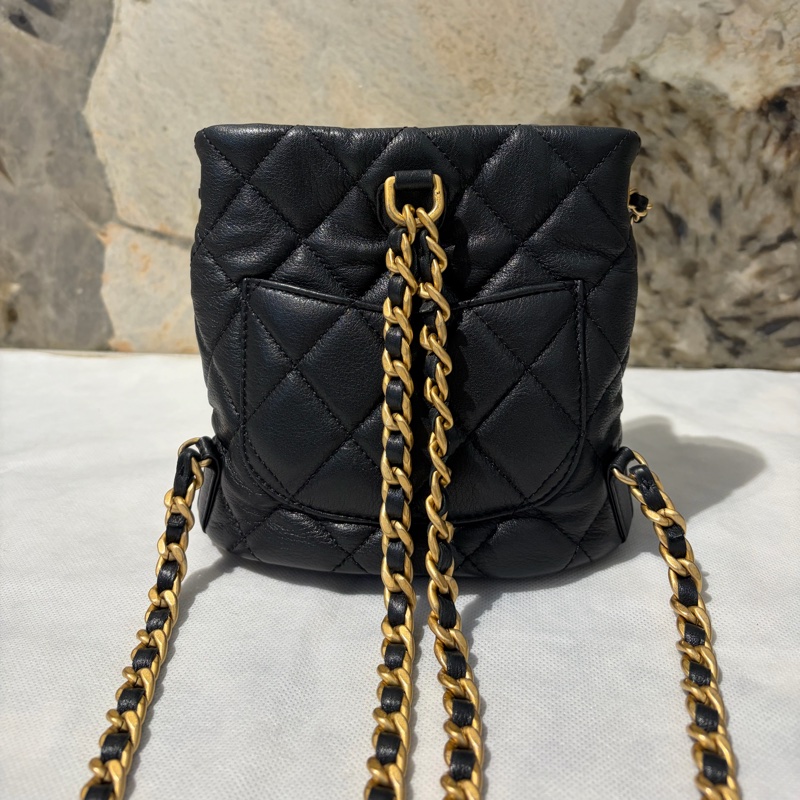 Chanel 菱格子母後背包-6