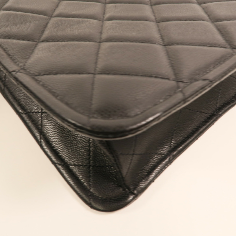 CHANEL 牛皮皮革Quilted Timeless CC Chain Tote金扣鏈帶肩背袋-12