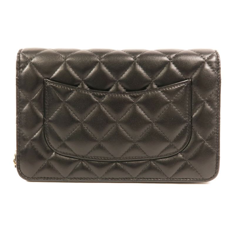 CHANEL 羊皮皮革WOC Wallet On Chain金扣鏈帶肩背袋-1