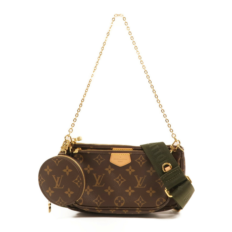 LOUIS VUITTON Monogram Multi Pochette Accessoires金扣肩背袋-0
