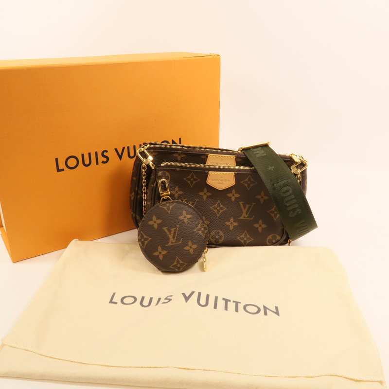 LOUIS VUITTON Monogram Multi Pochette Accessoires金扣肩背袋-13