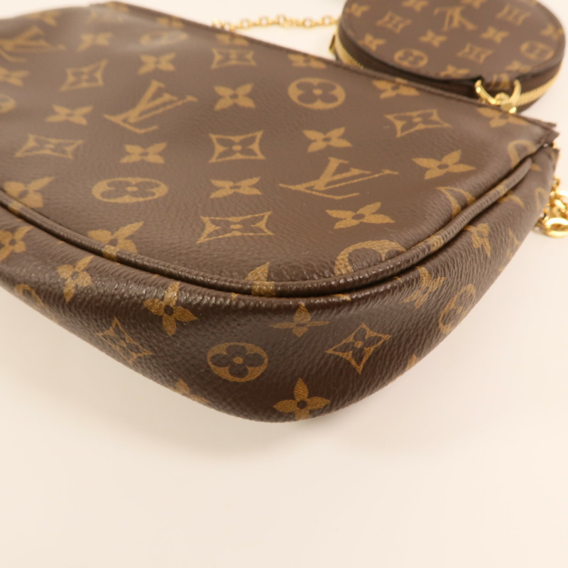 LOUIS VUITTON Monogram Multi Pochette Accessoires金扣肩背袋-16