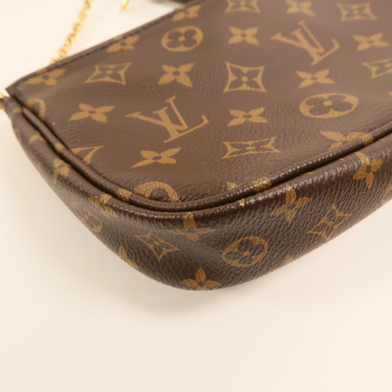 LOUIS VUITTON Monogram Multi Pochette Accessoires金扣肩背袋-17