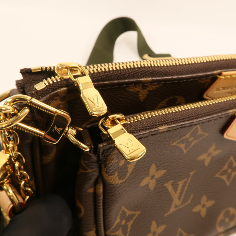 LOUIS VUITTON Monogram Multi Pochette Accessoires金扣肩背袋-18