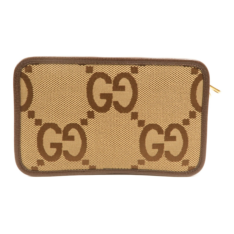 GUCCI 帆布Jumbo GG Mini金扣肩背袋-1