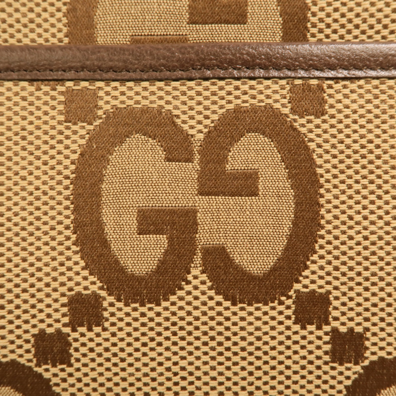 GUCCI 帆布Jumbo GG Mini金扣肩背袋-8