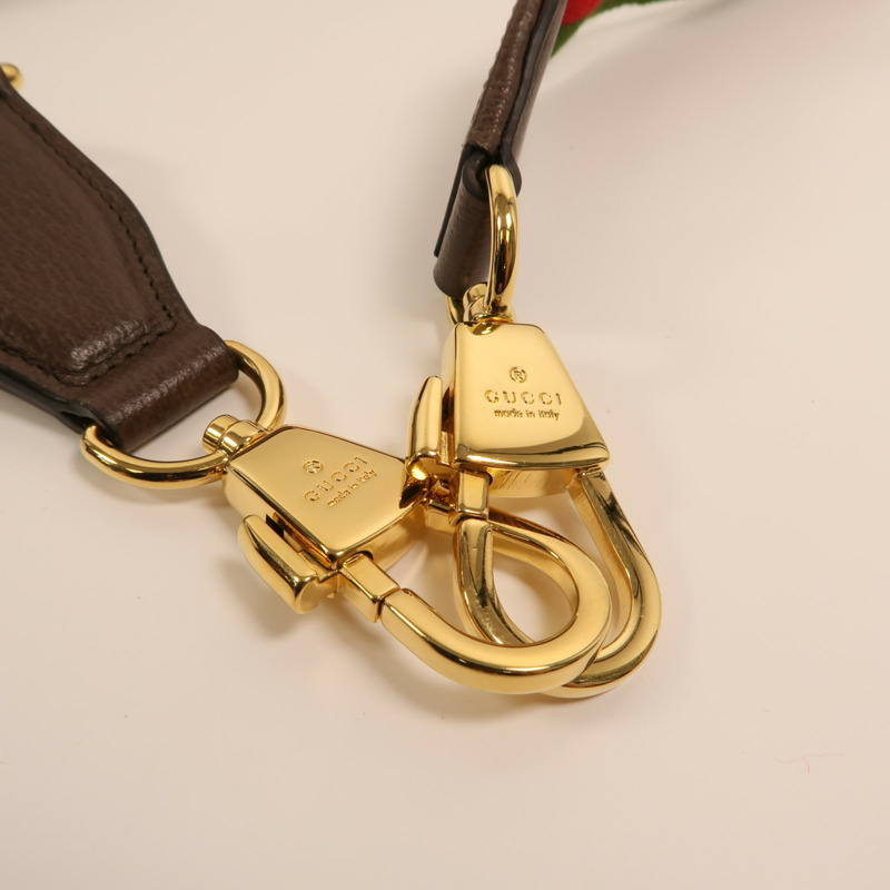 GUCCI 帆布Jumbo GG Mini金扣肩背袋-14