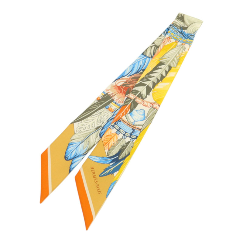 HERMES 絲質Twilly絲巾-0
