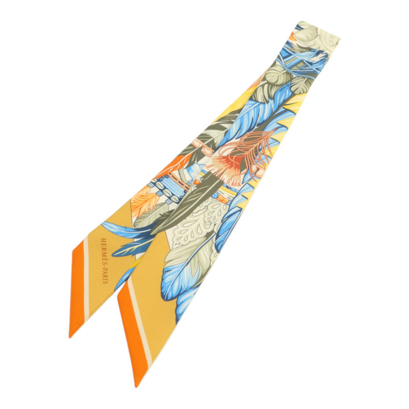 HERMES 絲質Twilly絲巾-1