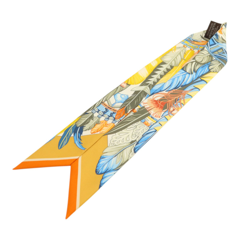 HERMES 絲質Twilly絲巾-3