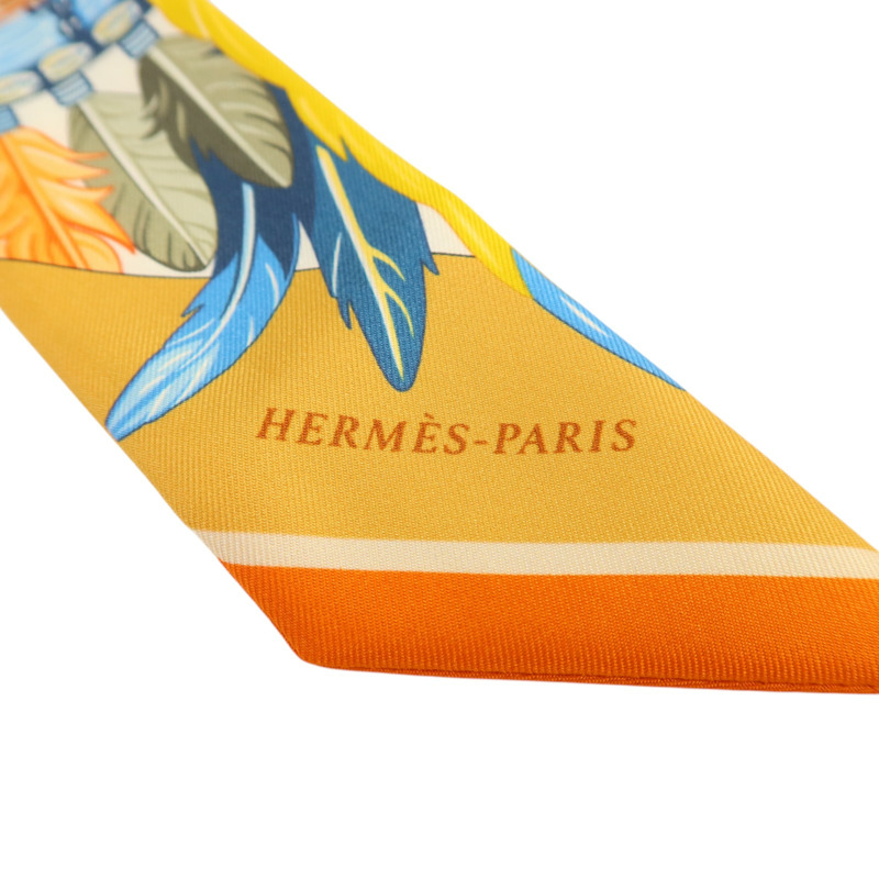 HERMES 絲質Twilly絲巾-4