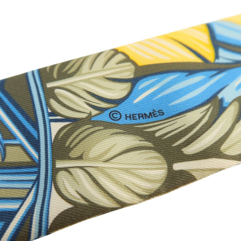 HERMES 絲質Twilly絲巾-5