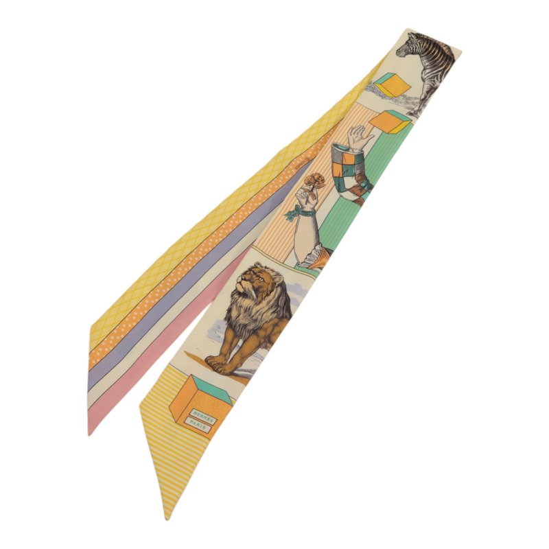 HERMES 絲質Twilly絲巾-0