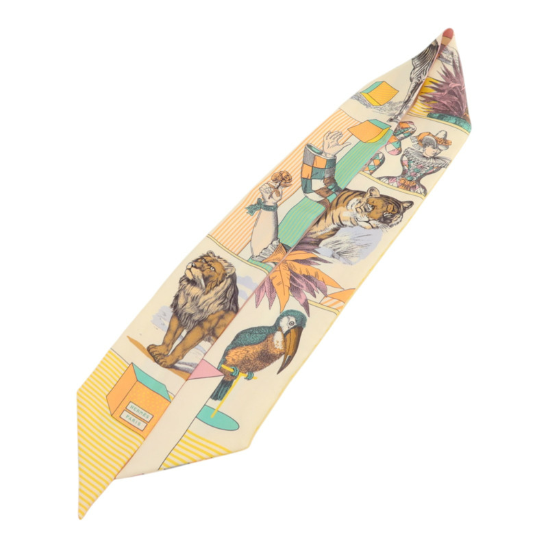 HERMES 絲質Twilly絲巾-2