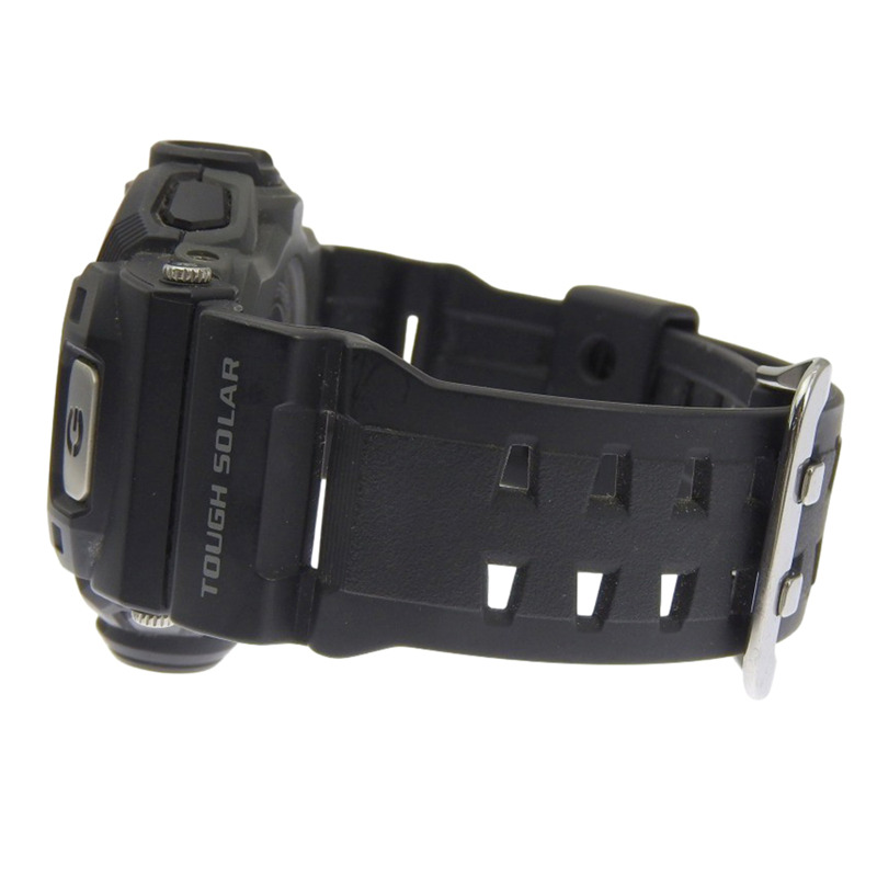 卡西歐 G-SHOCK Riseman 手錶,20 ATM 防水,GW-9200J-1JF,樹脂,黑色,太陽能動力,電波校時,模擬,黑色錶盤,男士。-3