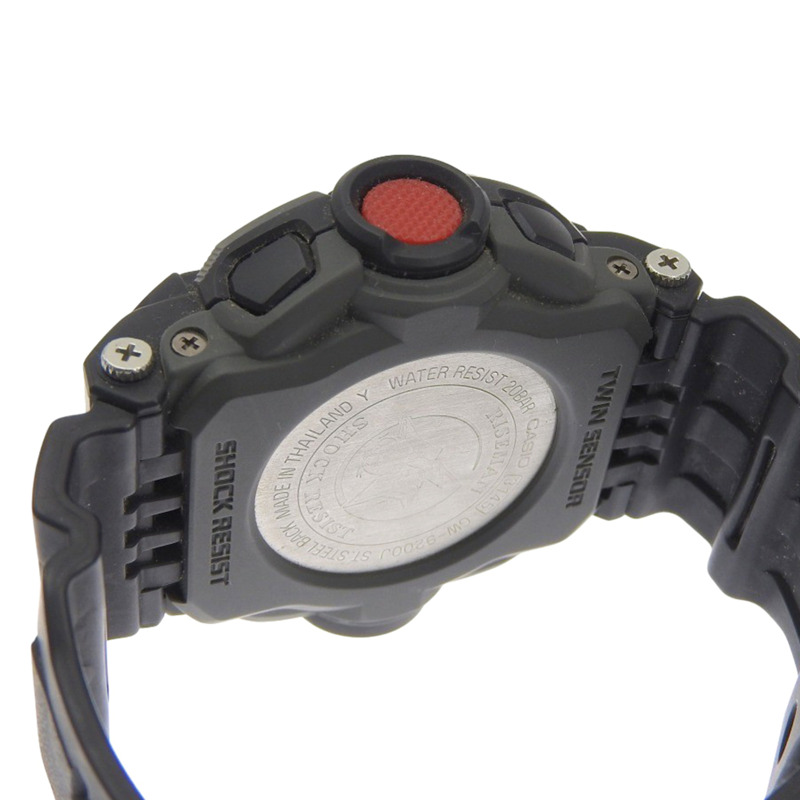 卡西歐 G-SHOCK Riseman 手錶,20 ATM 防水,GW-9200J-1JF,樹脂,黑色,太陽能動力,電波校時,模擬,黑色錶盤,男士。-5