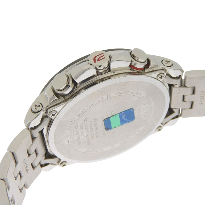 卡西歐 Edifice 多頻段 6 手錶 EQW-M710DB-7AJF 不鏽鋼銀色太陽能電波計時表 灰色錶盤 男士-5