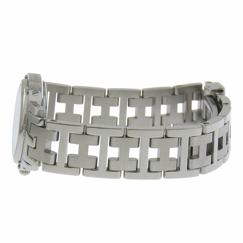 愛馬仕 Clipper 手錶 CL4.210,不鏽鋼,石英,模擬,黑色錶盤,女士款。-3