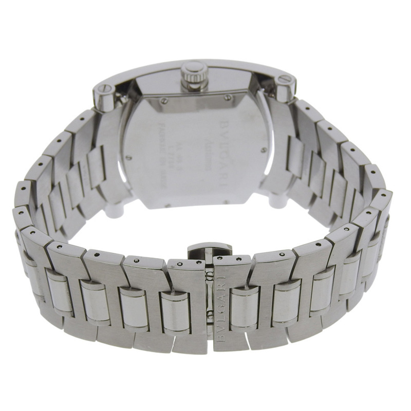 寶格麗 (Bulgari) Assioma AA48S 不鏽鋼銀色自動機械指針黑色錶盤男士腕錶-4