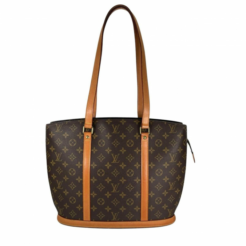 路易威登 LOUIS VUITTON 手提包 天然皮革 Babylon Monogram 帆布 M511002 棕色-0