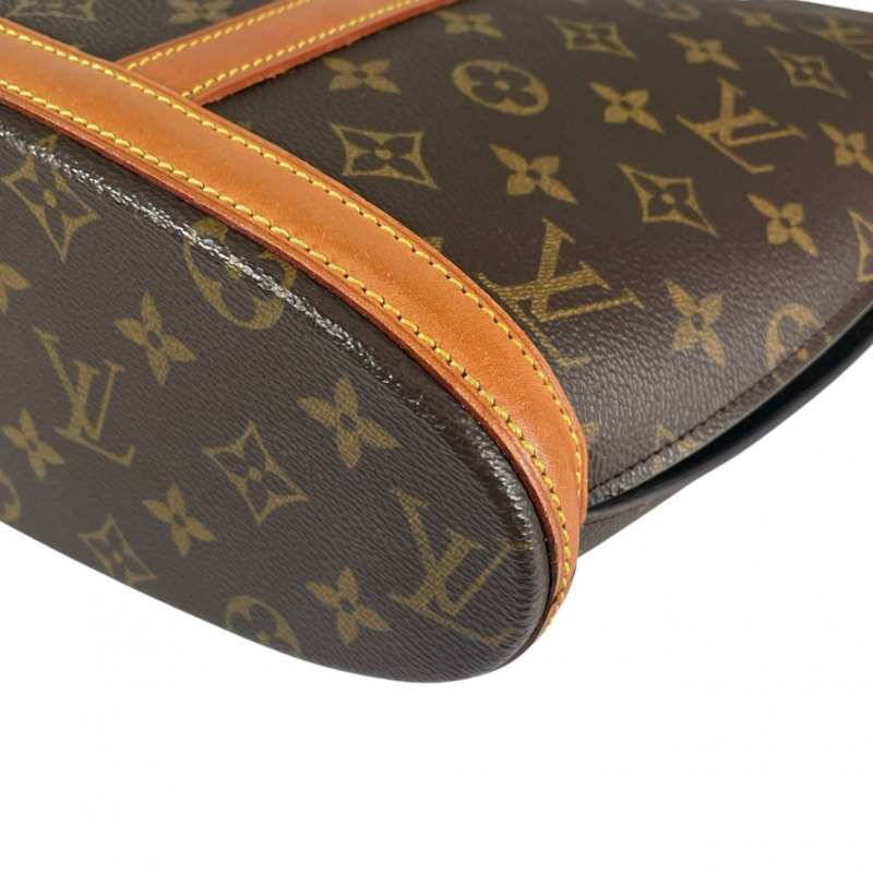 路易威登 LOUIS VUITTON 手提包 天然皮革 Babylon Monogram 帆布 M511002 棕色-4