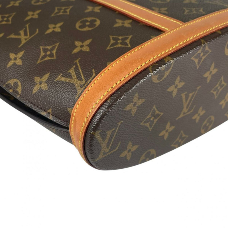 路易威登 LOUIS VUITTON 手提包 天然皮革 Babylon Monogram 帆布 M511002 棕色-5