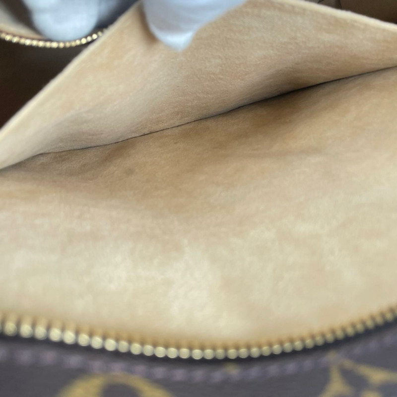 路易威登 LOUIS VUITTON 手提包 天然皮革 Babylon Monogram 帆布 M511002 棕色-10