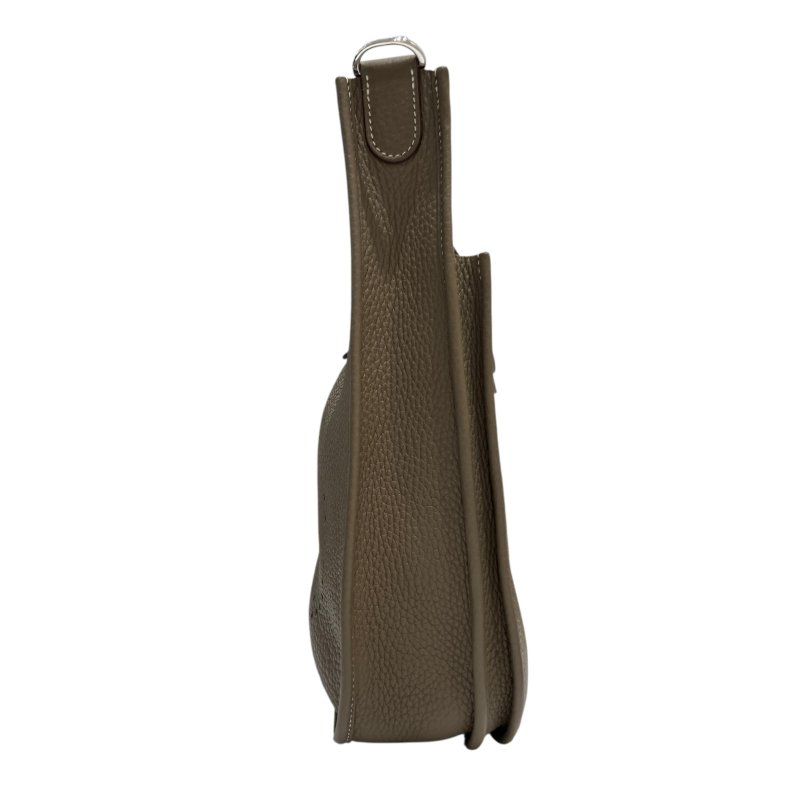 HERMÈS 愛馬仕 EVELYNE 29 肩背包 牛皮 大象灰 銀釦-3